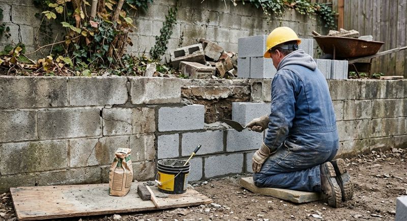 Block Wall Repair in Hampton, GA