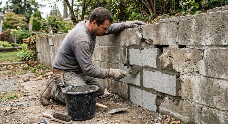 Block Wall Repair in Lovejoy, GA