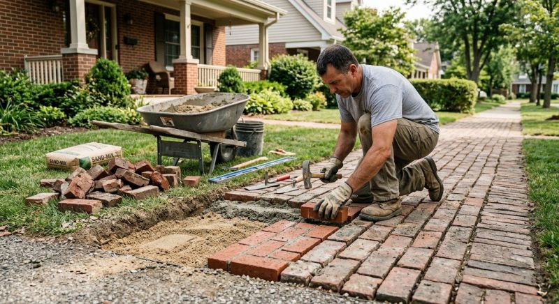 Brick Flatwork Repair in Covington, GA