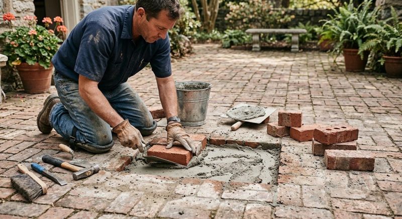 Brick Flatwork Repair in Jackson, GA