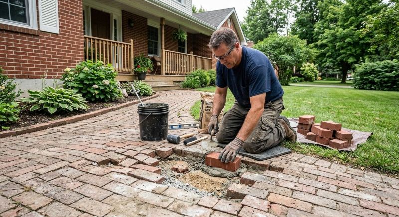 Brick Flatwork Repair in Lawrenceville, GA