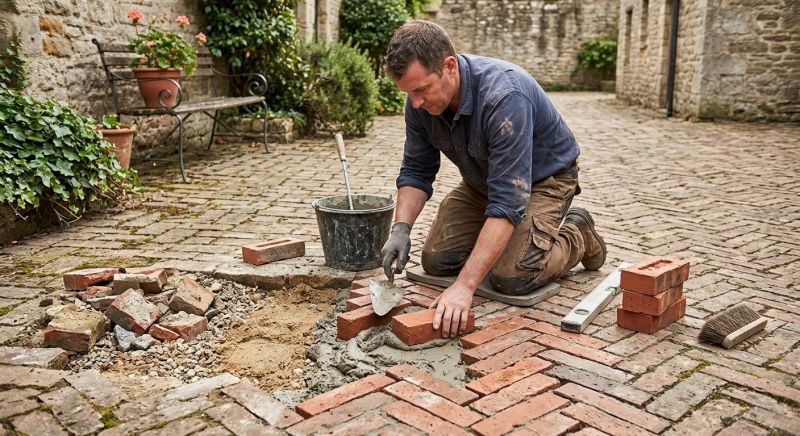 Brick Flatwork Repair in Rockdale County, GA