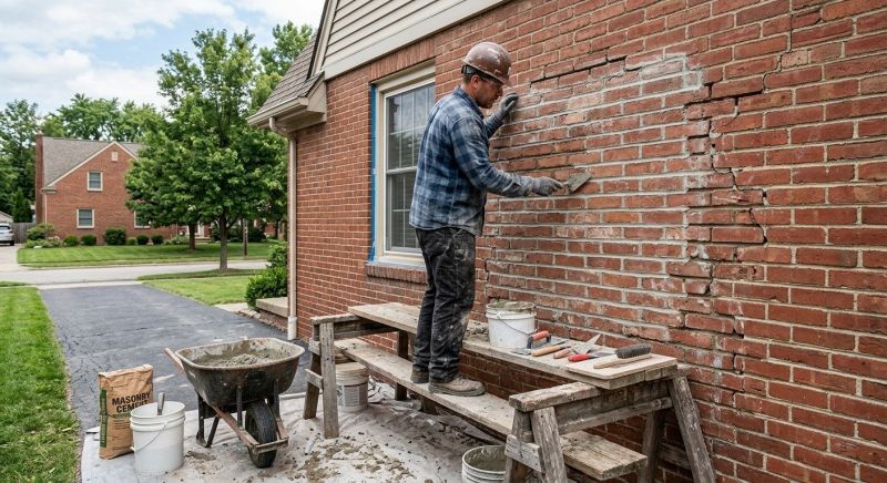 Brick Flatwork Repair in Walton County, GA