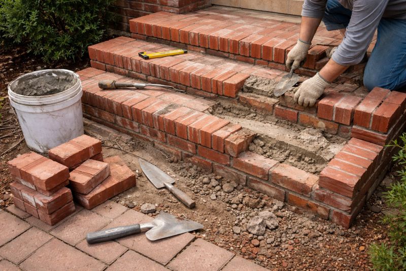 Brick Stairs Repair in Dekalb County, GA