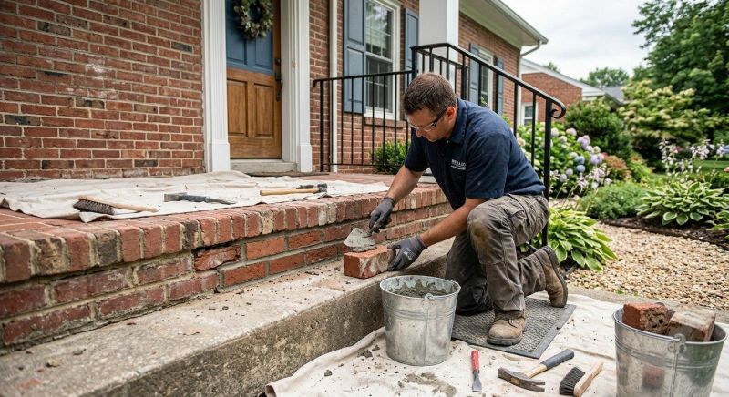 Brick Stairs Repair in Loganville, GA