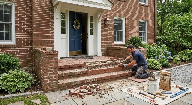 Brick Steps Repair in Conyers, GA