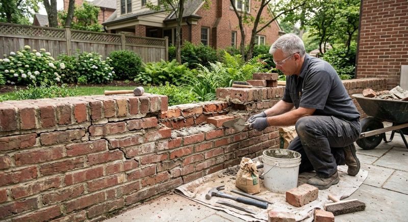 Brick Wall Repair in Stone Mountain, GA