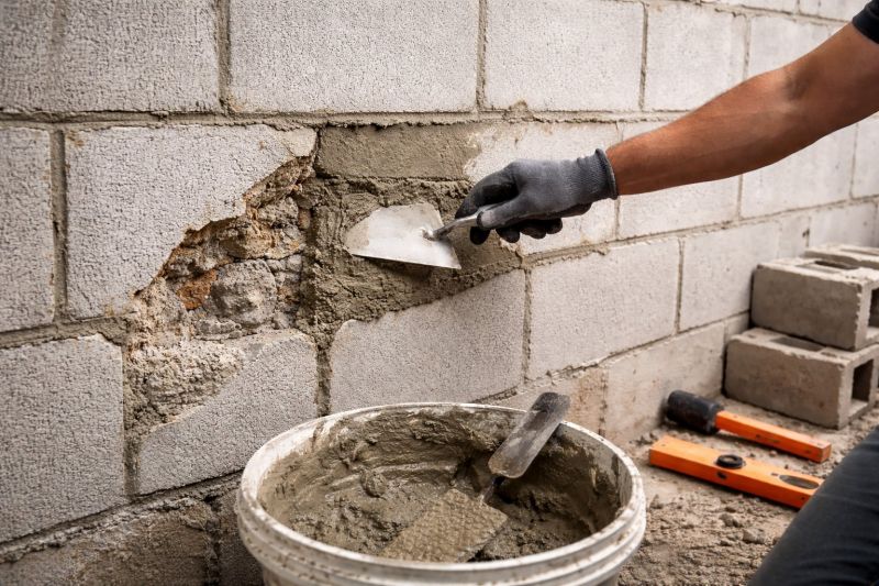 Cinder Block Wall Repair in Griffin, GA