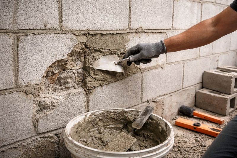 Cinder Block Wall Repair in Norcross, GA