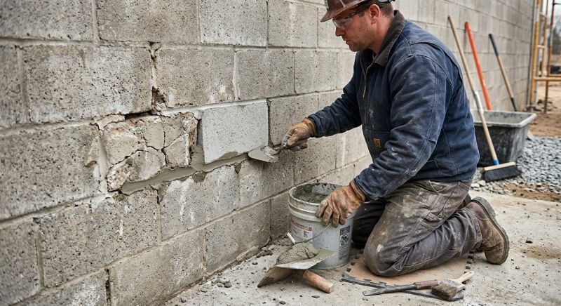Concrete Block Repair in Conyers, GA