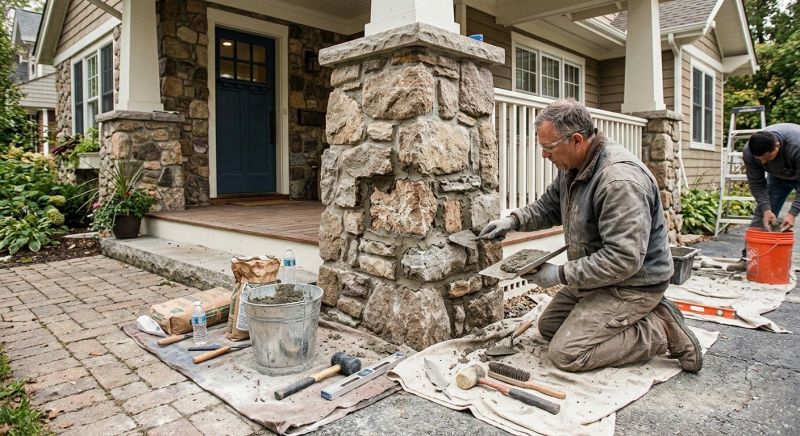 Stone Column Repair in Conyers, GA