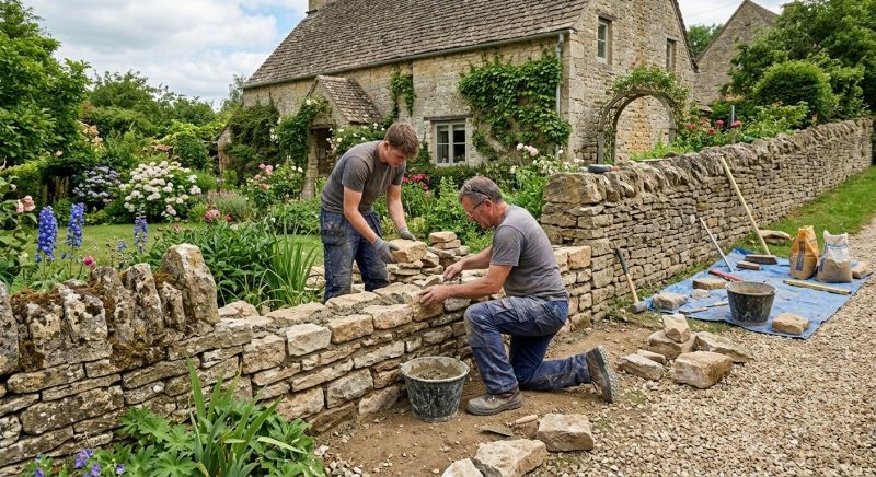 Stone Wall Repair in Stone Mountain, GA